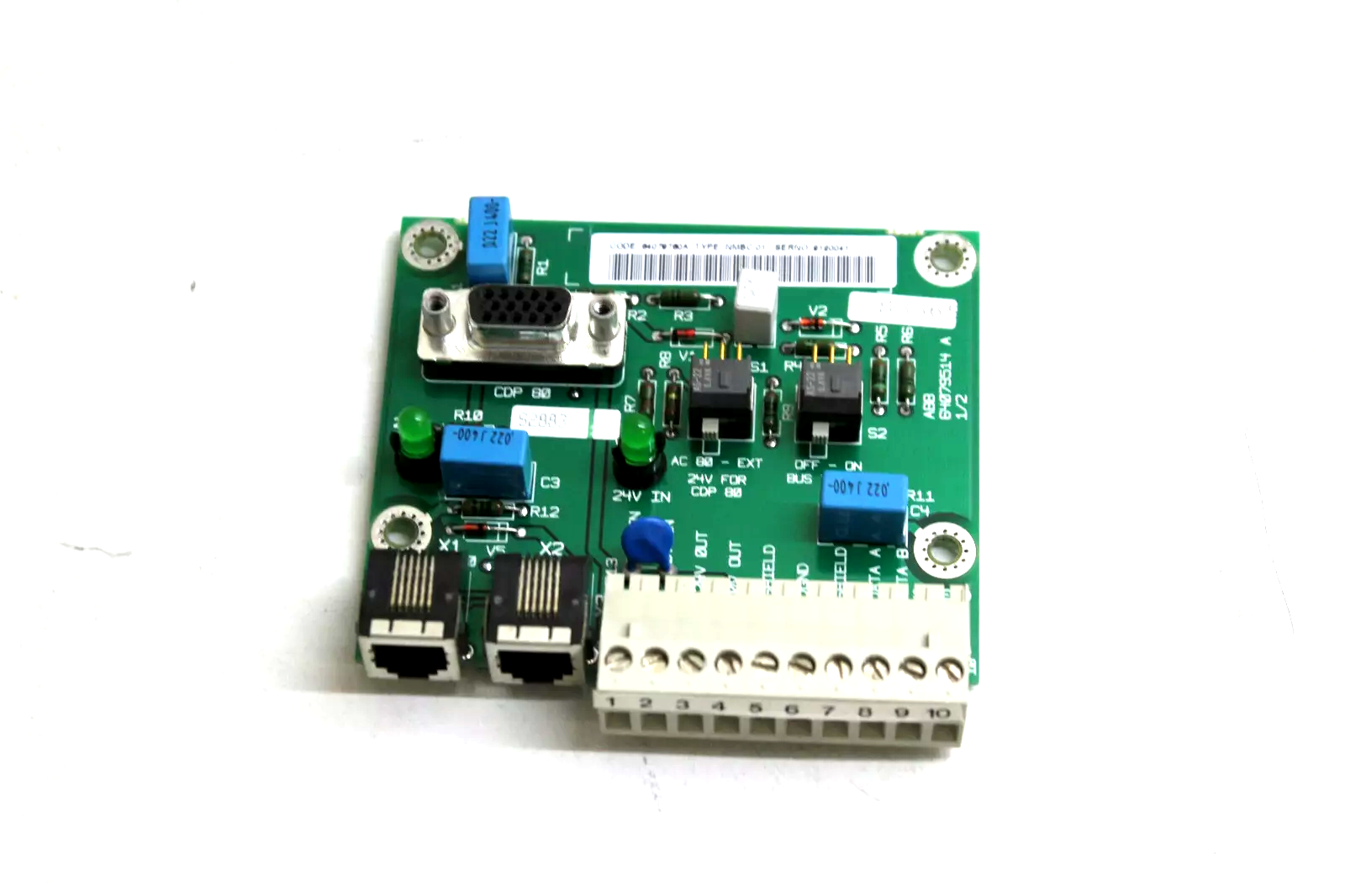 ABB NMBC-01 64079760B Modbus Connection Pcb Circuit Board ABB NMBC-01 64079760B Modbus Connection Pcb Circuit Board